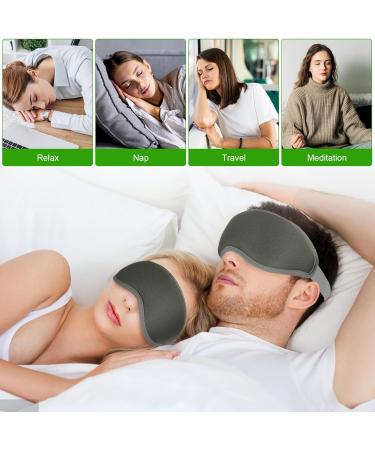 Buy 3D Sleep Mask for Men & Women | Zero Eye Pressure 100% Light Blocking Soft Olive-Green Eye Mask for Travel & Sleep - Buy Online on GoSupps.com