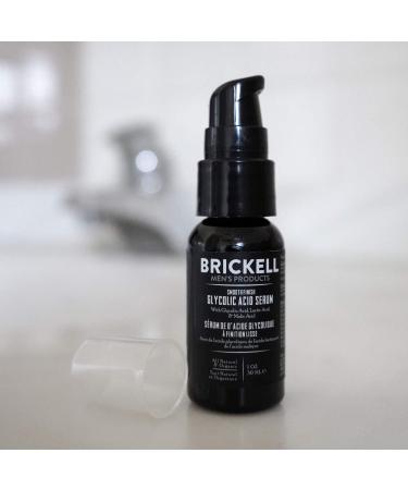 Brickell Men's Glycolic Acid Serum - Natural Anti Aging Formula for Men - 1 oz - Buy Online on GoSupps.com