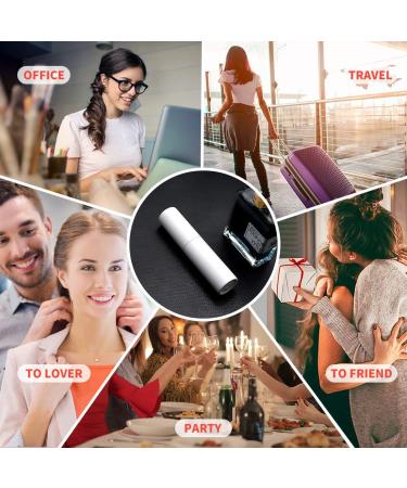 Portable Refillable Perfume Spray Bottle 10ml - White | Funnel Filler & Refill Pump for Travel - International Shipping Available - Buy Online on GoSupps.com