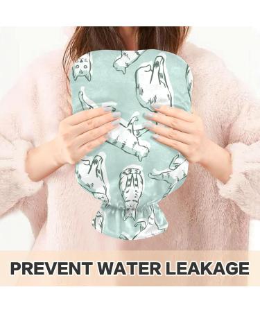 2L Heat Bottle - Durable Warm-Up Bag for Pain Relief | Cat Patterns | Hand-Drawn Design | Ideal for Shoulders Neck Hands and Feet - Buy Online on GoSupps.com