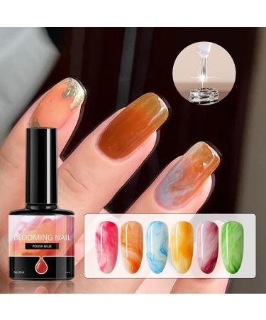 Nail Gel Watercolor Gel Blooming Liquid with Fast Gradient Clear Effect Great for Wedding Travel Party Stage Daily Use Manicure for Women Men Youth - Buy Online on GoSupps.com