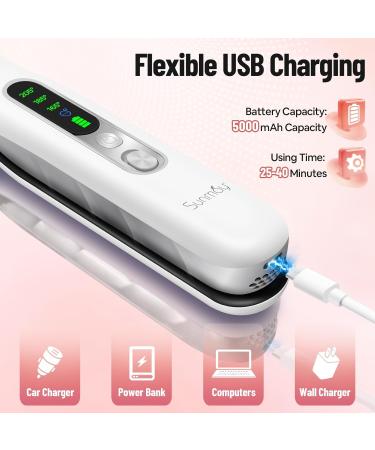 Buy SUNMAY Voga Plus Ionic Cordless Hair Straightener & Curler - Fast Heating USB Rechargeable - Perfect for Travel | International Shipping Available - Buy Online on GoSupps.com