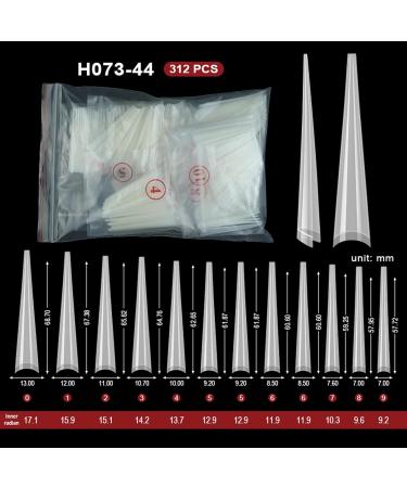 Clear Nail Tips Durable ABS Material Half Cover Clear Extensions Tips For Salons And Home Use Nail Stickers - Buy Online on GoSupps.com