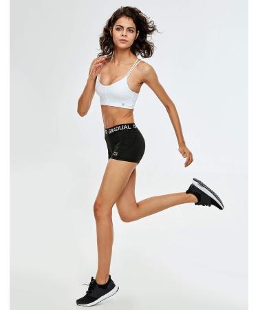 Women's Gradual Spandex Compression Volleyball Shorts 3 Pack - Black - Small - Buy Online on GoSupps.com