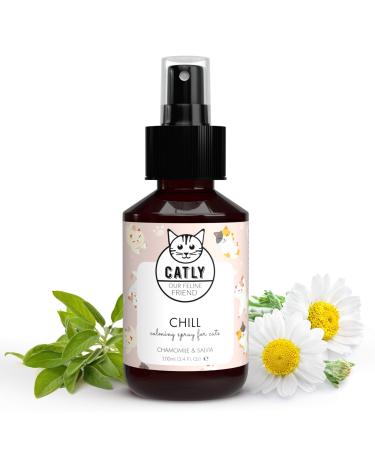 Catly Cat Calming Spray - Effective Cat Calming Spray: Cat Stress Relief & Cat Anxiety Relief- Ideal Cat Nip Spray With Chamomile - Cat Relaxer Spray Alternative to Cat Calming Plug-In 100ml - Buy Online on GoSupps.com
