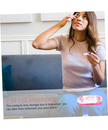 Buy Healvian Double-Layer Glasses Case | Mini-Lens Travel Set & Contact Holder - Perfect Storage for Glasses & Accessories - Buy Online on GoSupps.com