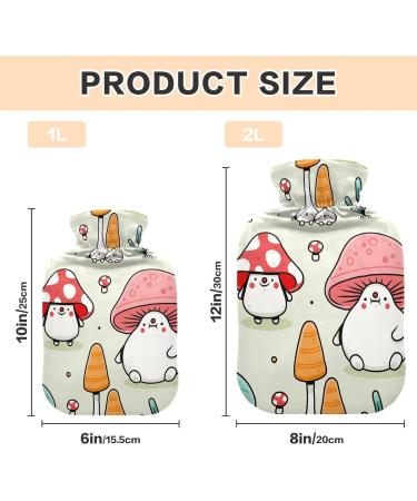 2L Mushroom Cartoon Hot Water Bottle - Pain Relief & Hand/Foot Warmer for Menstrual Complaints - Buy Online on GoSupps.com