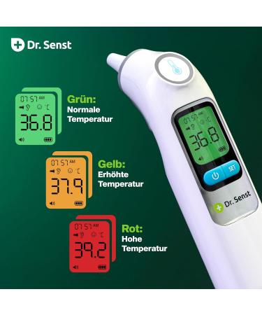 Dr. Senst Ear Fever Thermometer | Fast & Accurate Temperature Measurement for Reliable Results - Buy Online on GoSupps.com