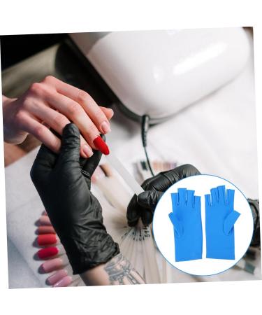 PLAFOPE 2 Pairs Nail Gloves Fingerless Gloves para U as Nails Shield Glove Nail Dryer Anti Glove Gel Nail Glove Hand Cover Glove Manicures Glove Sun Glove Tool Elastic Spandex - Buy Online on GoSupps.com