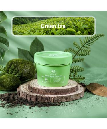 Green Tea Clay Mask for Oily Skin - Deep Cleansing Dark Spot & Acne Treatment - 3.52 Oz - Buy Online on GoSupps.com