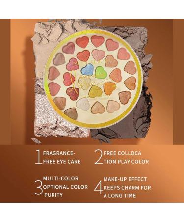 Eyeshadow Palette | Matte Eyeshadow Palette for Older Women Makeup Matte Eyeshadow Palette 28 Colors Pigmented Shimmer Glitter Eye Shadow Palette for Women Littryee - Buy Online on GoSupps.com