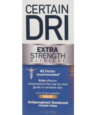 Certain Dri Antiperspirant Solid for Excessive Perspiration-1.7 Ounce, 2 Pack - Buy Online on GoSupps.com