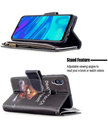 Miago Huawei Y7 2019 Leather Wallet Case - 9 Card Slots Colorful Zip Flip Shell PU Pocket Cover - Buy Online on GoSupps.com