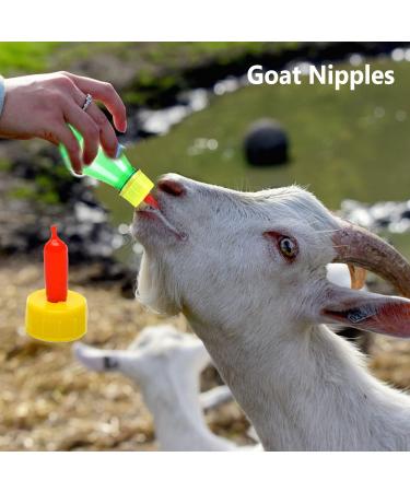 Xary 35 PCS Soft Silicone Goat Nipples for Feeding - Farm Supplies for Sheep, Goat, Lamb, and Puppy Nursing - Buy Online on GoSupps.com
