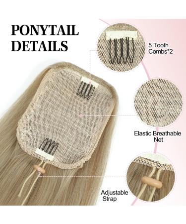 Ms Taj Drawstring Ponytail Extension 30inch long Straight Synthetic ponytail extension 2 clips hairpiece for women Honey Blonde Daily use 30inch-Straight Honey Blonde - Buy Online on GoSupps.com