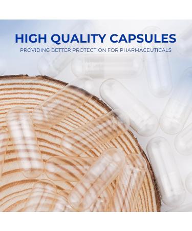 Buy 500 Clear Vegetarian Empty Capsules Size 00 - DIY Supplements - Pullulan Capsules with Micro Lab Spoons | High-Quality Fillable Caps - Buy Online on GoSupps.com