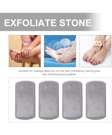 4-Piece Two-Color Pumice Stone Foot Scrubber Set - Foot Care Tool for Peeling & Exfoliating - Buy Online on GoSupps.com