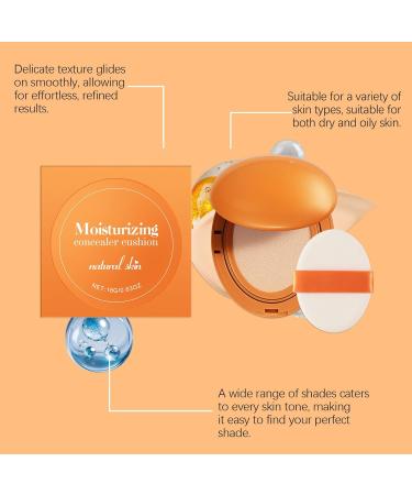 Coussin Correcteur Hydratant L ger Couverture Constructible Coussin BB Hydratant Longue Dur e pour le Maquillage du Visage Toute la Journ e (18g) 1 unit (Lot de 1) - Buy Online on GoSupps.com