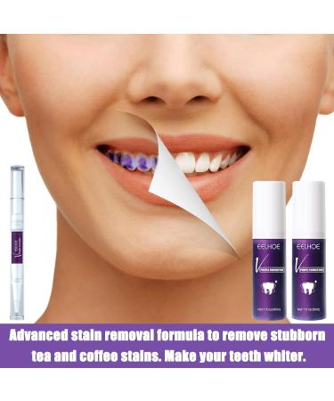 Purple Toothpaste 3 Pack - Color Corrector for Whiter Teeth | Frilla Foam Toothpaste for Color Correction - Buy Online on GoSupps.com