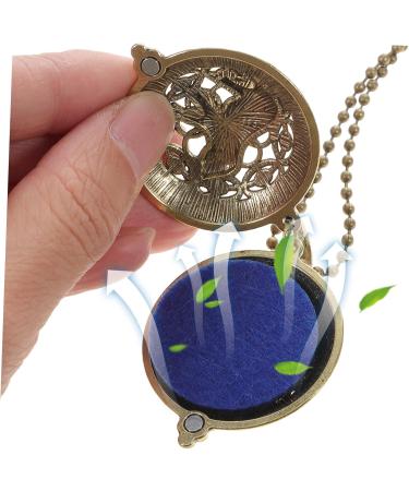 PLAFOPE Disfuser Necklace 5pcs Aromatherapy Necklace Essential Oil Aroma Diffuser Necklace Car Women Choker Alloy Perfume Miss - Buy Online on GoSupps.com