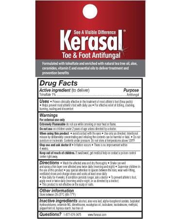 Kerasal 3-in-1 Nail Care Kit - Antifungal Spray & Nail Repair Solution for Nails & Toes - 2 Day Results - 1 oz Spray, 0.43 oz Solution - Buy Online on GoSupps.com