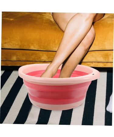 PLAFOPE 1pc Folding Washbasin Foldable Basin Foldable Washbasin Wash Basin Bathroom Basin Washing Basin Cleaning Basin for Home Bathroom Supply Portable Washbasin Dormitory Supply 32X32X12CM Pink - Buy Online on GoSupps.com