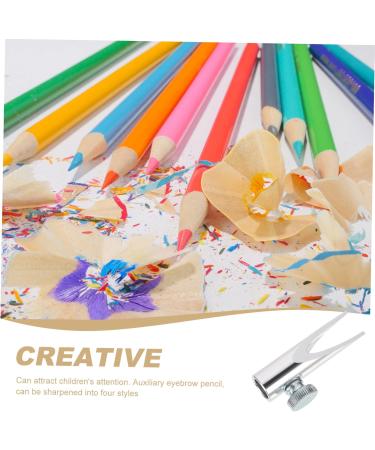 Beavorty Eyebrow Sharpening Tool Makeup Sharpener Pencil Sharpener for Women Manual Pencil Sharpeners Eye Brow Pencil Sharpener Compact Pencil Sharpener Eyeliner Sharpener Aluminum Alloy Silver 4.5x2cm - Buy Online on GoSupps.com