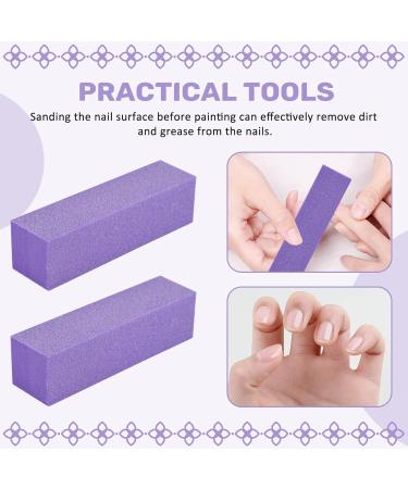 Duontyye 10x Buffing Sanding Buffer Block Files Acrylic Pedicure Manicure Nail Art Tips (Color: Purple) - Buy Online on GoSupps.com