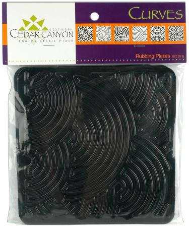 Artist's Paintstiks Rubbing Plates (Curves) - Package of 6