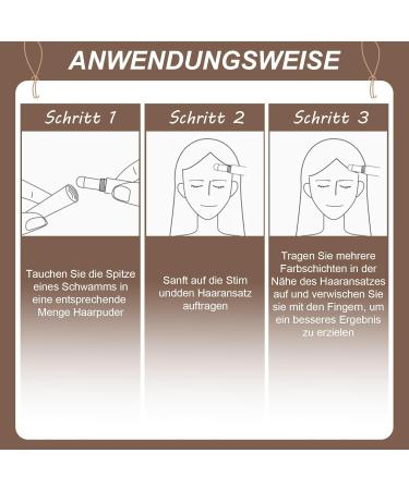  EONFAVE Stick Root Powder Waterproof Powder Root Cover Hair Root Natural Ombre Precise Application Hair Loss Coverage for Women Men - Buy Online on GoSupps.com