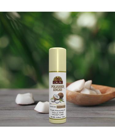 OKAY Tube polished edge on the go with coconut oil tube 0.5oz - Buy Online on GoSupps.com