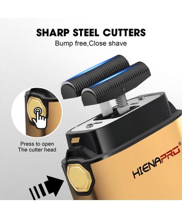 Professional Gold Foil Shaver for Men - Cordless Rechargeable Electric Razor with LED Display & Detachable Design - Perfect for Close Shaving & Barber Use - Buy Online on GoSupps.com