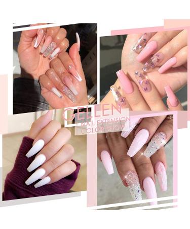 Gellen Poly Nail Gel Kit - 6 Pink Colors for Acrylic Nail Extensions - Buy Online on GoSupps.com