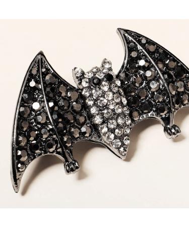 Xerling Halloween Rhinestone Black Bat Hair Clips - French Barrette Hair Pins for Girls and Women - Buy Online on GoSupps.com