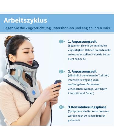 Hold Sound Neck Pull Device - Adjustable Neck Traction with 3 Power Levels & 8 Airbag Support for Pain Relief & Stretching - International Shipping Available - Buy Online on GoSupps.com