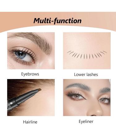 Microblading Eyebrow Pen - 2-in-1 Dual-Ended Brow Pencil for Natural-Looking Brows | Waterproof & Long-Lasting Grey Eyebrow Makeup - Buy Online on GoSupps.com