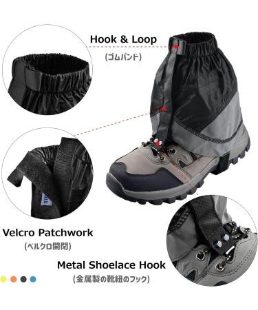 Buy Azarxis Hiking Waterproof Gaiters - Snow & Outdoor Climbing Gaiters for Men & Women - Durable Black Gaiters for All Weather Conditions - Buy Online on GoSupps.com