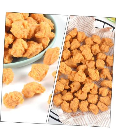Abaodam 40 Pcs Simulation Popcorn Chicken Simulated Chicken Wings Baked Chicken Nuggets Realistic Roasted Chicken Store Supplies Faux Fried Chicken Toys Pvc Drumstick Child Chicken Popcorn - Buy Online on GoSupps.com