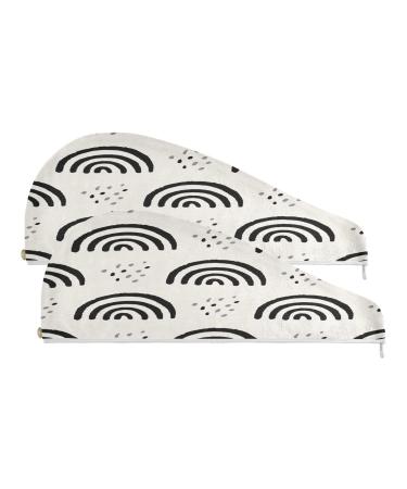 Graffiti Arch Bridge Pattern Dry Hair Cap 2 Piece Quick Drying Towel Set with Button Headband Super Absorbent Soft & Comfortable