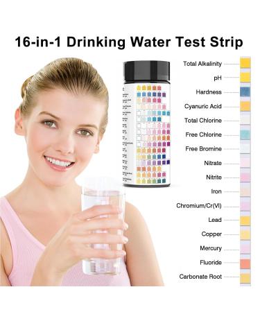 16 in 1 Aquarium Water Test Strips - Freshwater & Saltwater Testing Accurate Water Quality Analysis for Fish Ponds (100 Pieces) - Buy Online on GoSupps.com