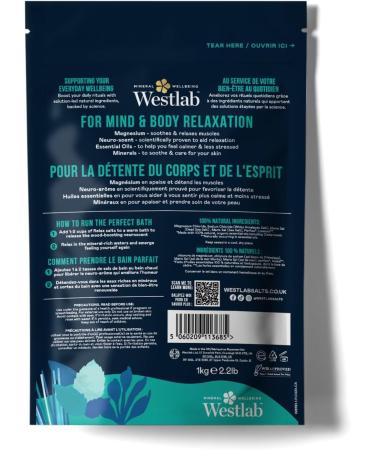 Westlab Bath Salt - Relax 1kg - Buy Online on GoSupps.com