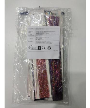 Huiguli 14 Colors 4200 Strands Hair Tinsel 35.5 Inches Hair Glitter Strands Shiny Colorful Straight Hair Extensions for Women Girls Party Cosplay Rainbow Hair Tinsel Kit (No Tools) 14 Colours - Buy Online on GoSupps.com