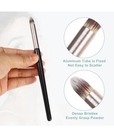 VOCOSTE 3pcs Makeup Brush Set - Highlighter Concealer & Eye Smudger Brushes | Wooden Handle Professional Makeup Tools - International Shipping Available - Buy Online on GoSupps.com