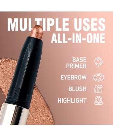 Old Shadow Stick Matte Shimmer Eyeshadow Pen - #03 Golden Rose | Water-Resistant Creamy & Pigmented Eye Makeup for International Shipping - Buy Online on GoSupps.com