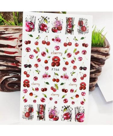 4Sheets Easy To Use Fruit Nail Art 3D Self-Adhesive Design Sticker Nail Stickers Decoration - Buy Online on GoSupps.com