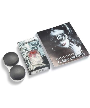 Buy Meralens Red Crazy Fun Demon Year Contact Lenses - Top Quality for Carnival | Free Lens Containers Included - Buy Online on GoSupps.com