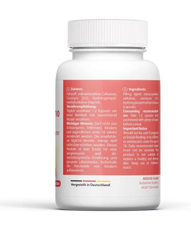 Buy Coenzyme Q10 100mg - 120 Capsules | Premium Herbal Fermentation | Additive-Free | Supports Cell Health - International Shipping Available - Buy Online on GoSupps.com