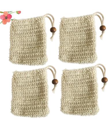 Beavorty 4pcs Face Washing Bag Soap Storage Bag Facial Net Foaming Net Soap Holder Bubble Maker Bag - Buy Online on GoSupps.com