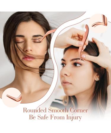 Simarro Eyelash Tweezers Set - 3 Stainless Steel Tools for Eyelash Extensions Straight & Curved Pointed Design - Buy Online on GoSupps.com