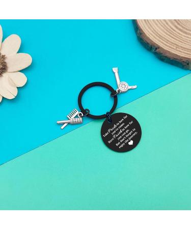 Hairdresser Keychain - Inspirational Gift for Stylists Graduates & Cosmetologists | Perfect Encouragement & Coworker Farewell Jewelry - Buy Online on GoSupps.com